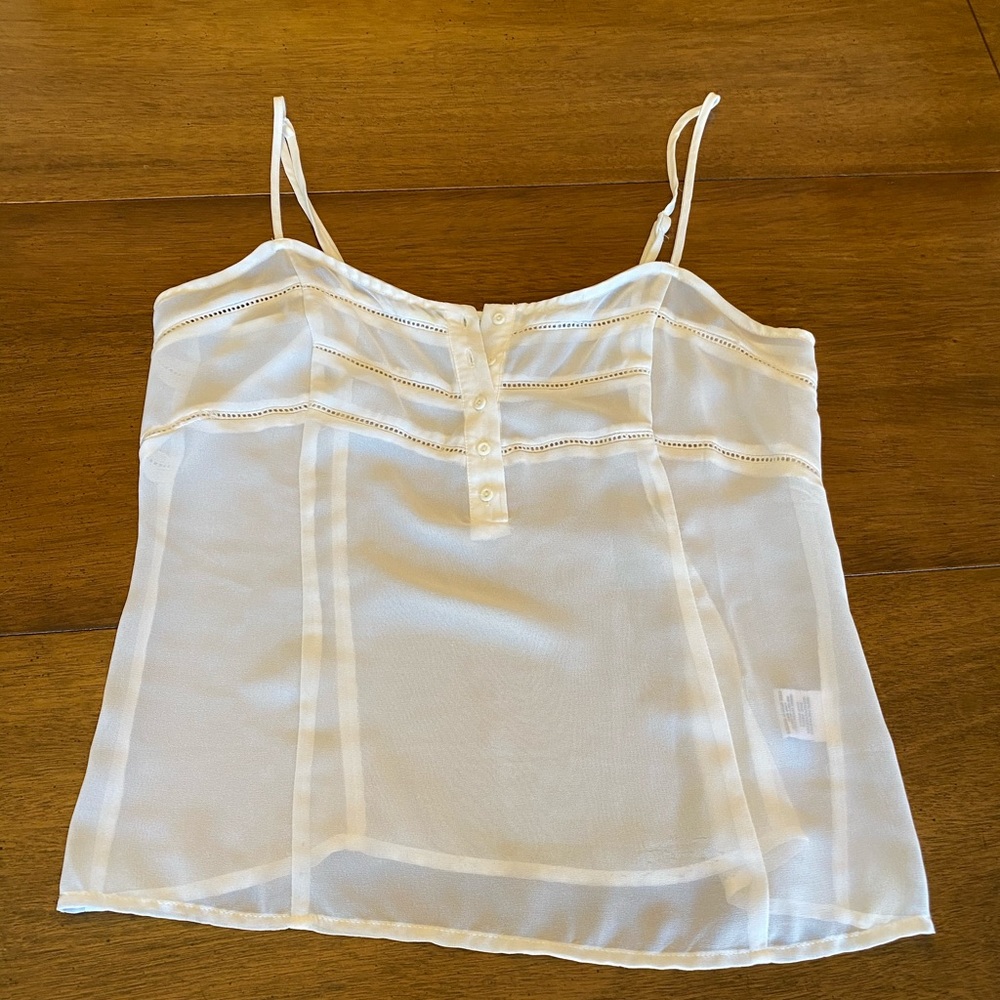 Urban Outfitters Kimchi Blue Sheer White Blouse